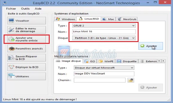 Dual Boot Windows 8 1 Linux Mint 16 Pour Avoir Un Menu Boot